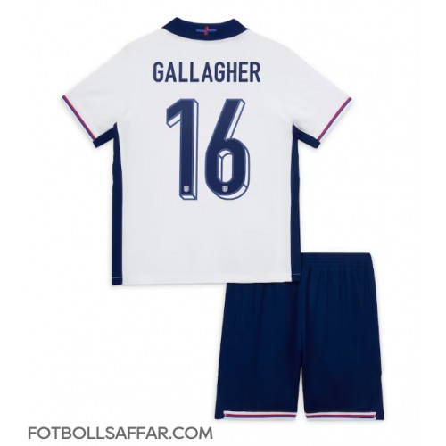 England Conor Gallagher #16 Hemmadräkt Barn EM 2024 Kortärmad (+ Korta byxor)